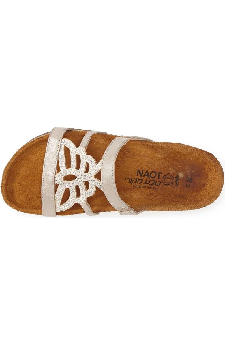 Naot 'Aventura' Embellished Leather Slide Sandal, Alternate, color,