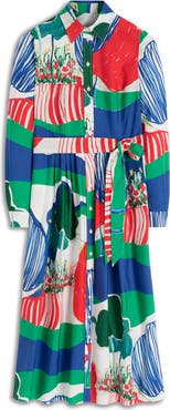 Boden Alexa Long Sleeve Midi Shirtdress