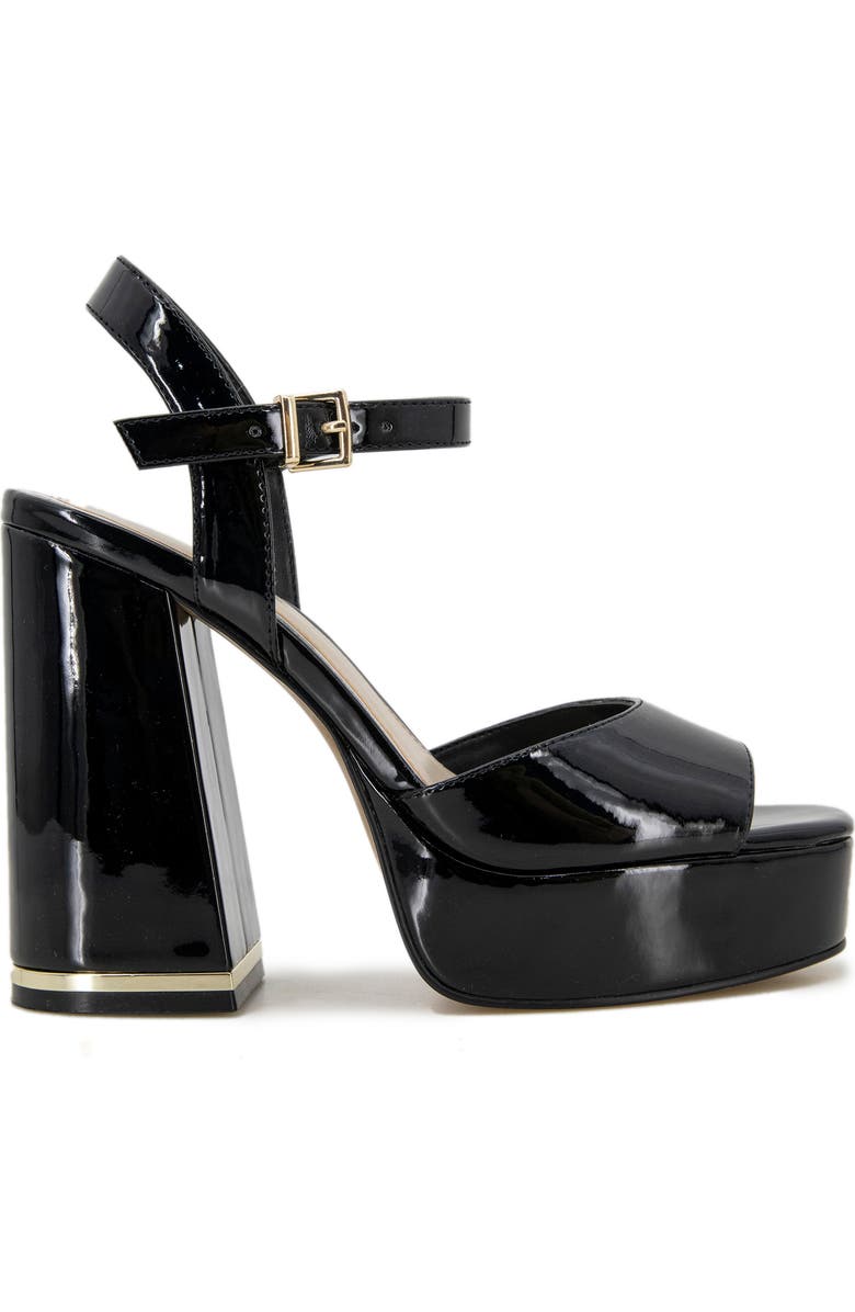 Kenneth Cole New York Dolly Platform Sandal, Alternate, color, Black Patent