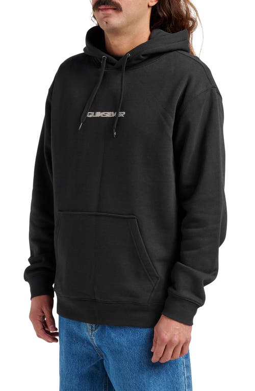 Quiksilver Logo Graphic Hoodie In Black