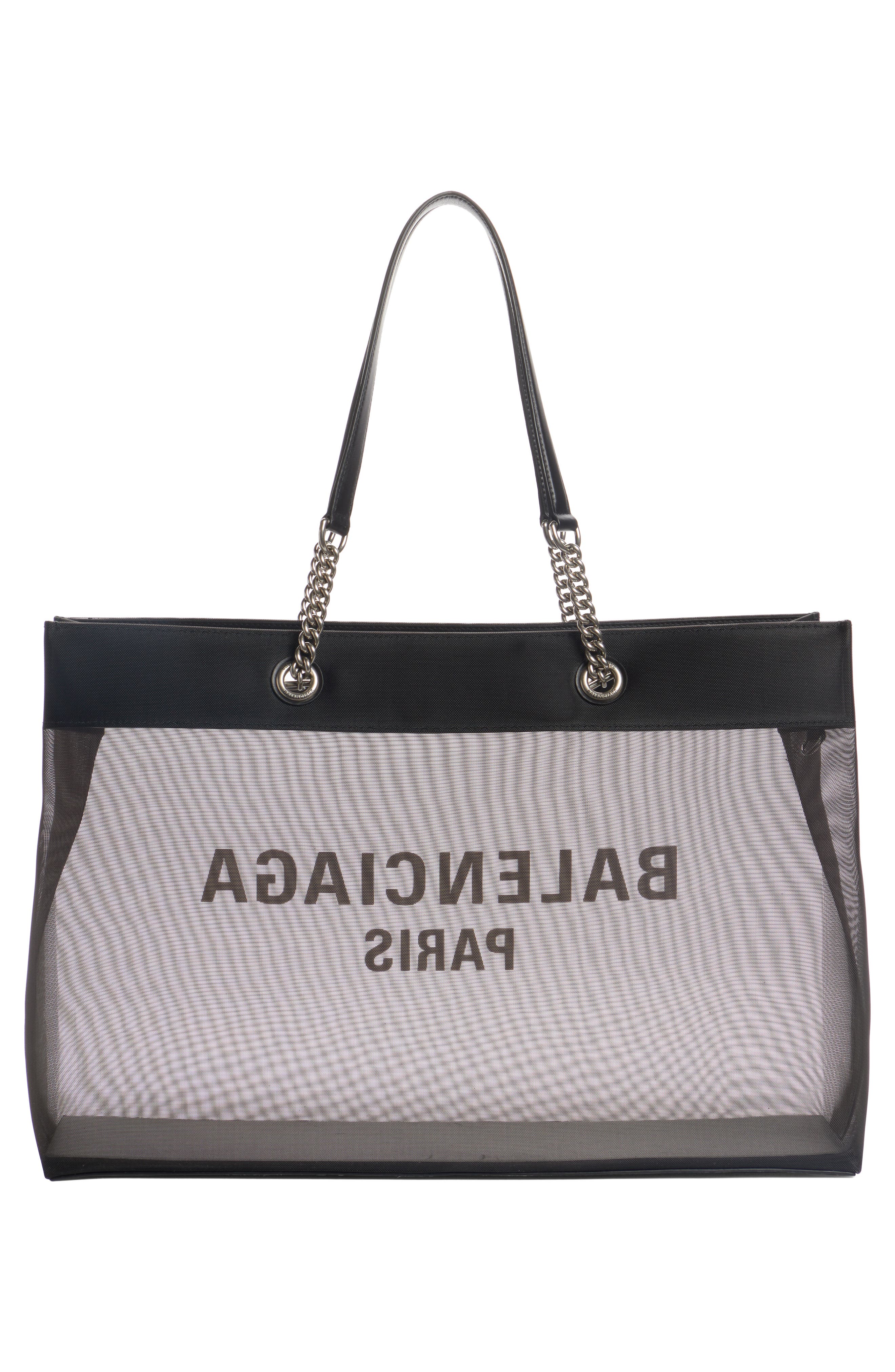 Balenciaga Large Duty Free Mesh Tote, Alternate, color, 