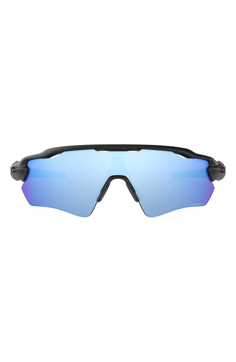 Oakley Radar<sup>®</sup> EV Path<sup>®</sup> 38mm Polarized Prizm<sup>™</sup> Wrap Sunglasses, Main, color, Black