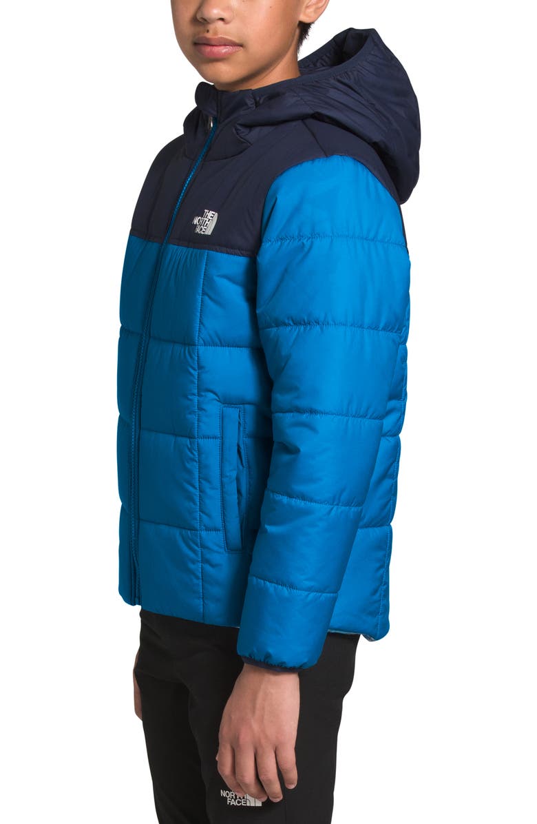 The North Face Kids' Perrito Reversible Water Repellent Jacket, Alternate, color, Clear Lake Blue