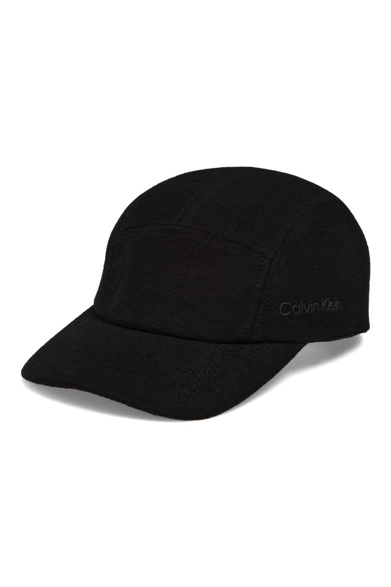 Terry Tennis Adjustable Cap, Main, color, BLACK