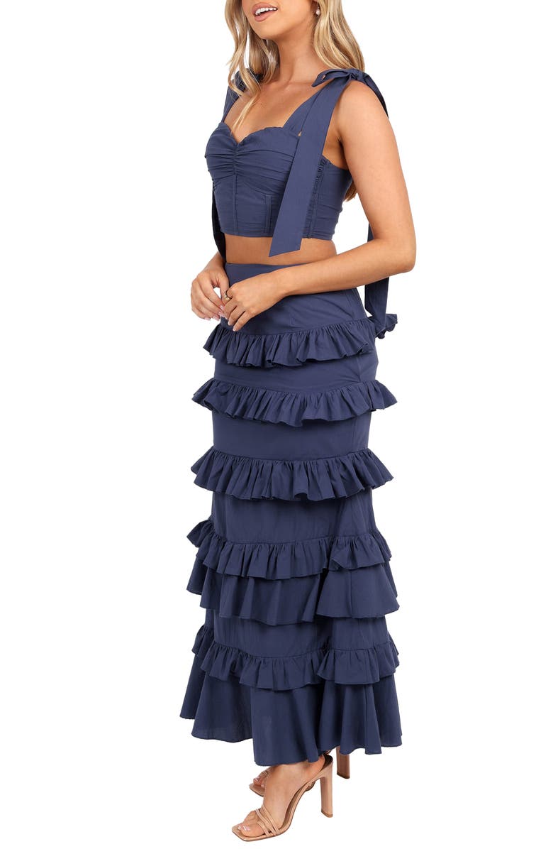 Petal & Pup Tia Crop Corset Top & High Waist Maxi Skirt Set, Alternate, color,