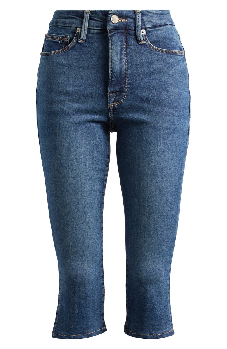 Good American Good Denim Capris, Alternate, color, Blue004