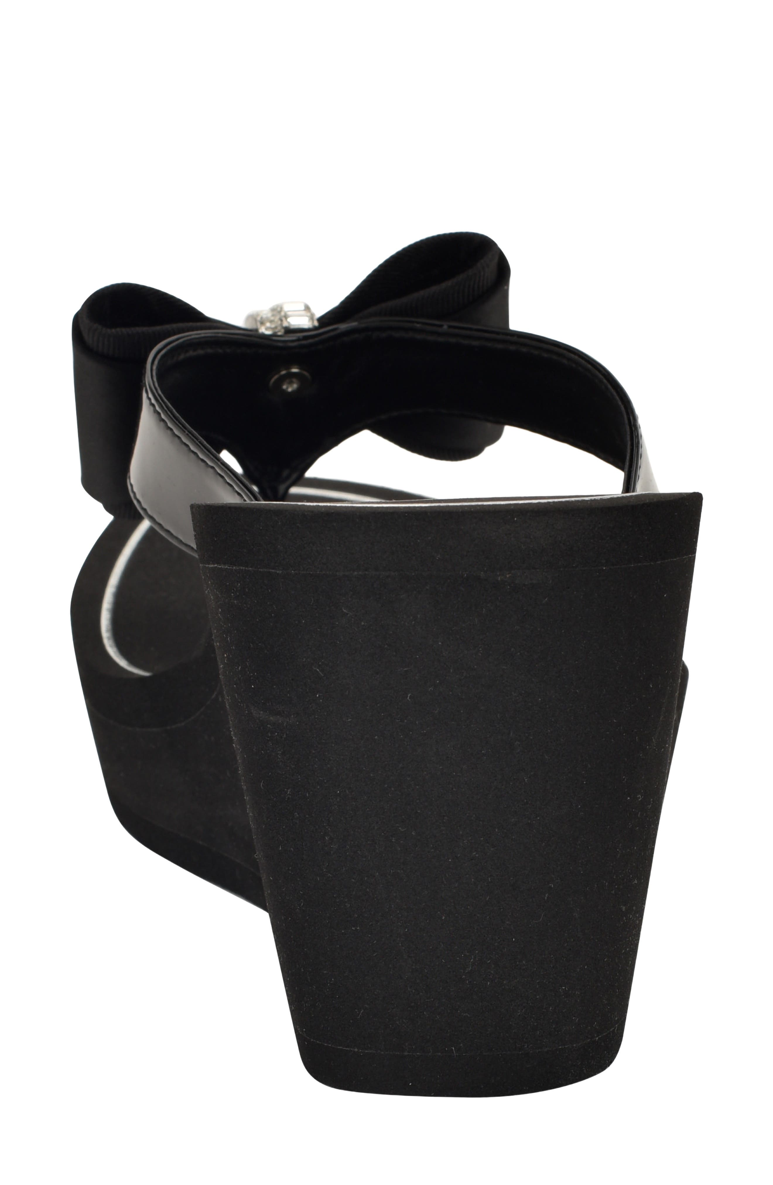 GUESS Stazie Platform Wedge Sandal, Alternate, color, Black