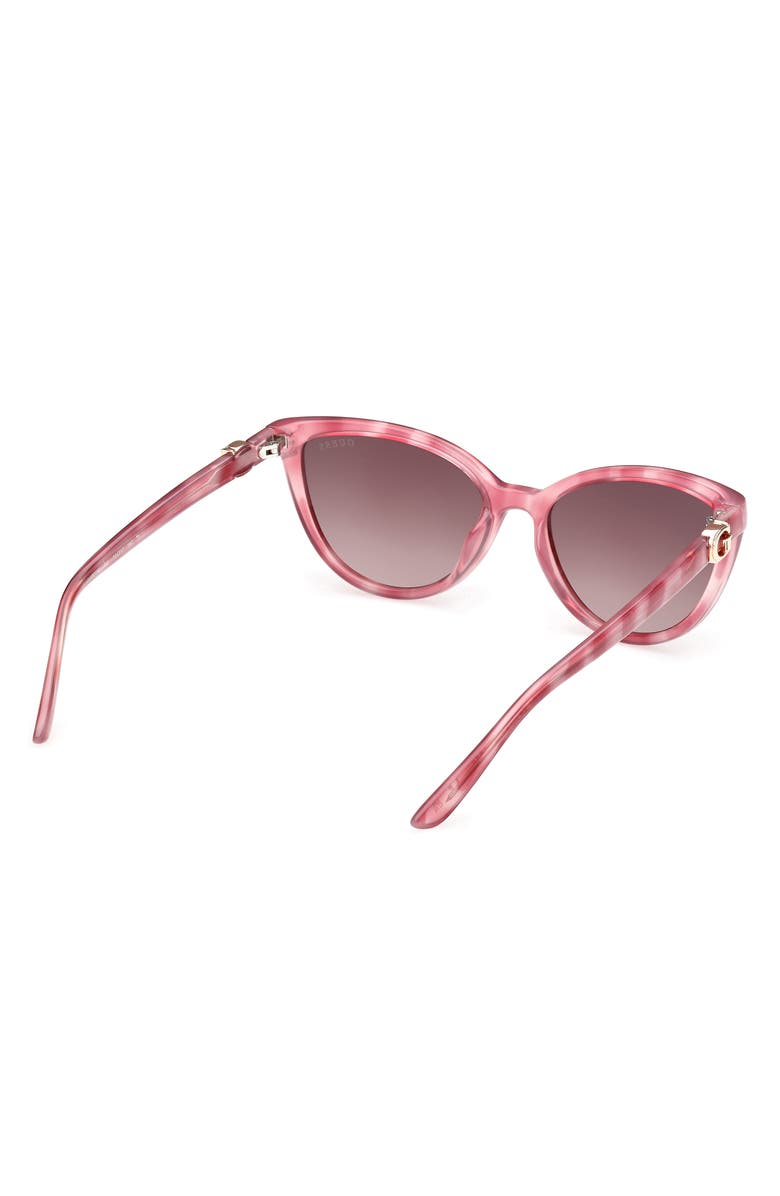 GUESS Cat Eye Sunglasses, Alternate, color, Pink / Gradient Brown