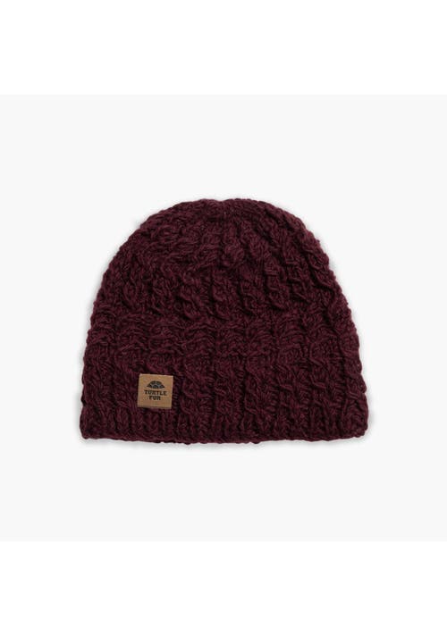 Turtle Fur Mika Wool Beanie In Burgundy