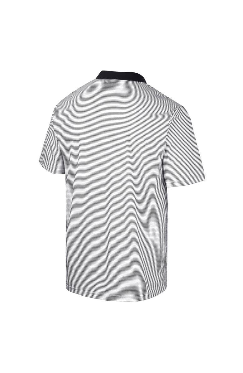 COLOSSEUM Men's Colosseum White Hawaii Athletics Print Stripe Polo, Alternate, color, White