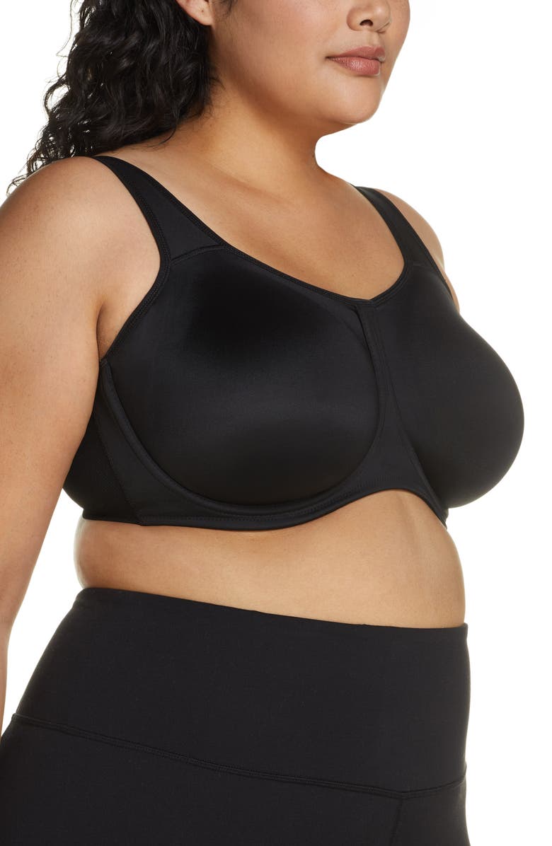 Wacoal Simone Seamless Underwire Sports Bra, Alternate, color, Black