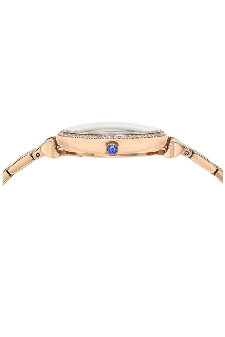Emma Mother-of-Pearl Dial Bracelet Watch, Alternate, color, IRIDESCENT/ ROSE TONE