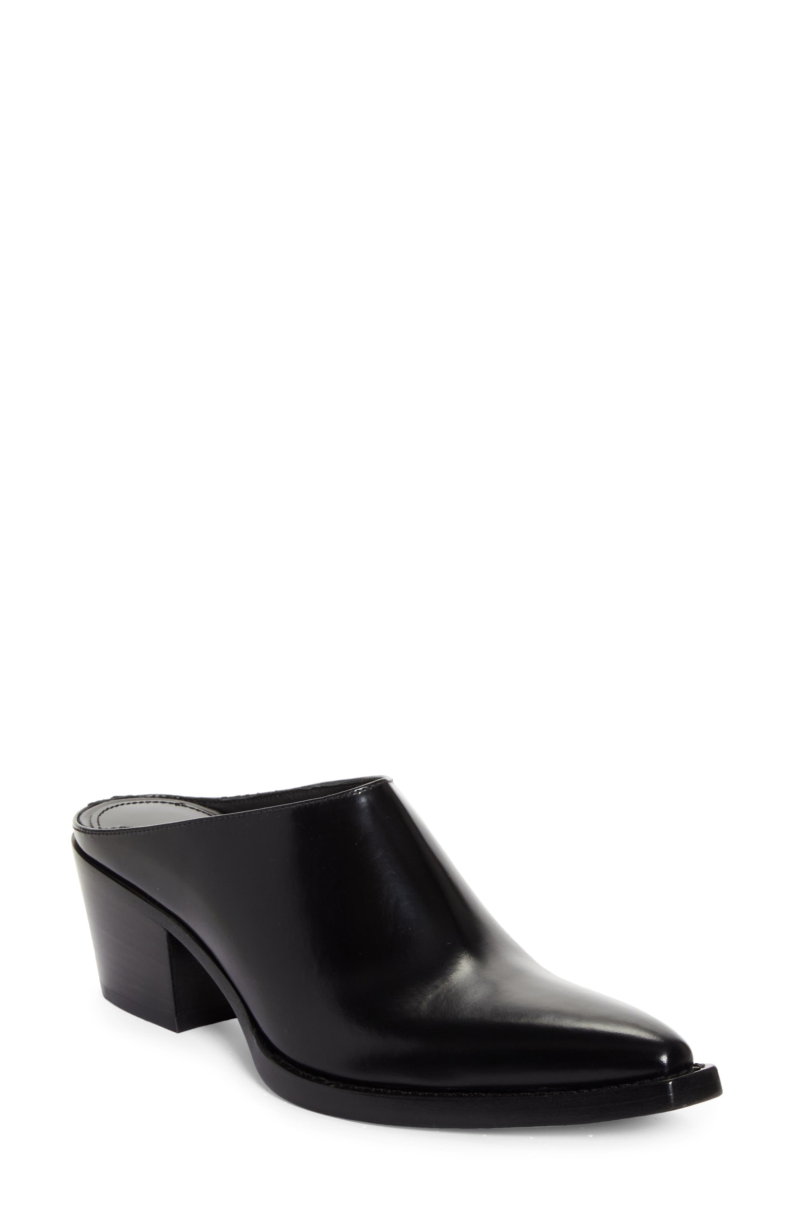 Prada Texano Pointed Toe Mule, Main, color, 