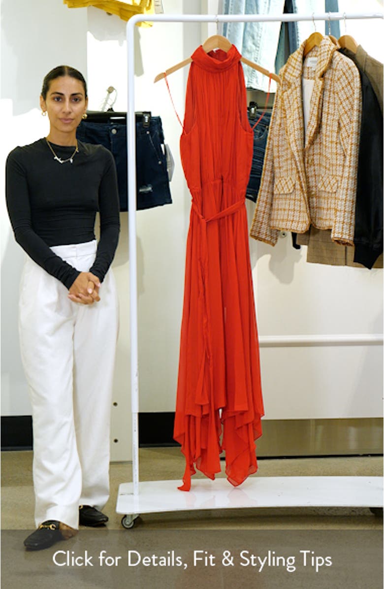 Handkerchief Hem Midi Dress, sales video thumbnail