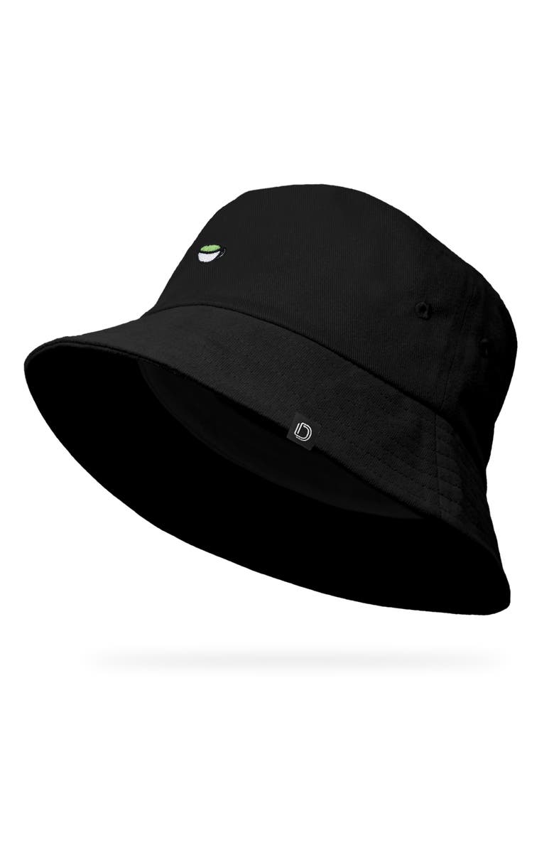 Dalix Womens Lil Matcha Cotton Bucket Hat, Alternate, color, Black