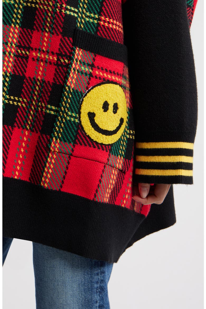 Do It Madly Plaid Cardigan, Alternate, color, RED PLAID