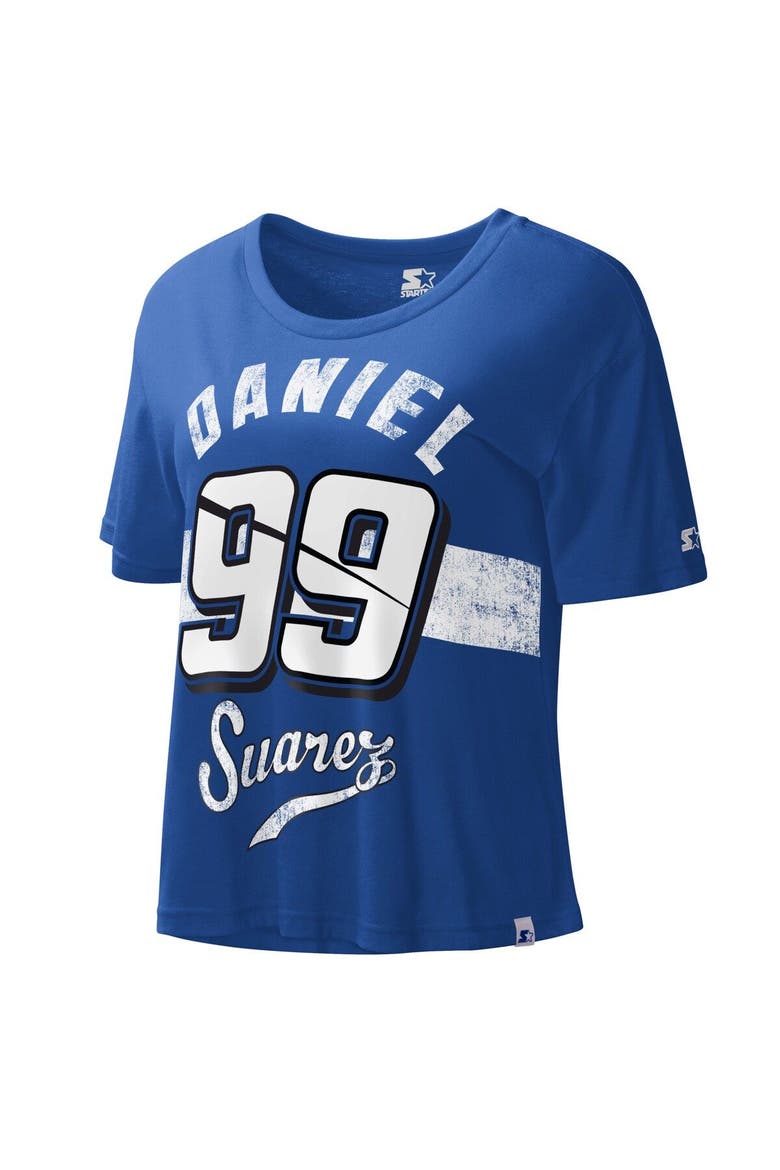 Women's Starter Royal Daniel Suarez Record Setter T-Shirt, Main, color, Royal