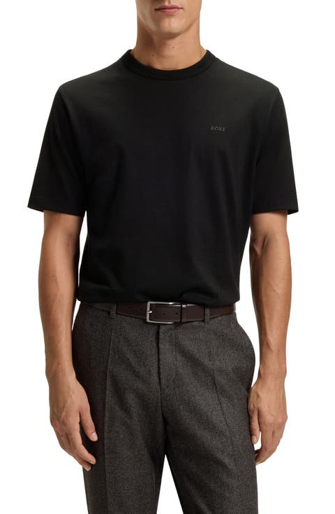 Taut Solid Cotton Logo T-Shirt