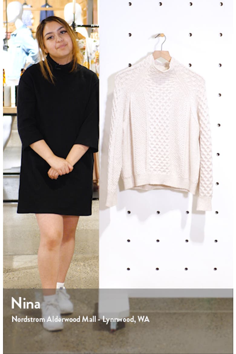 Mixed Cable Wool & Cashmere Blend Sweater video