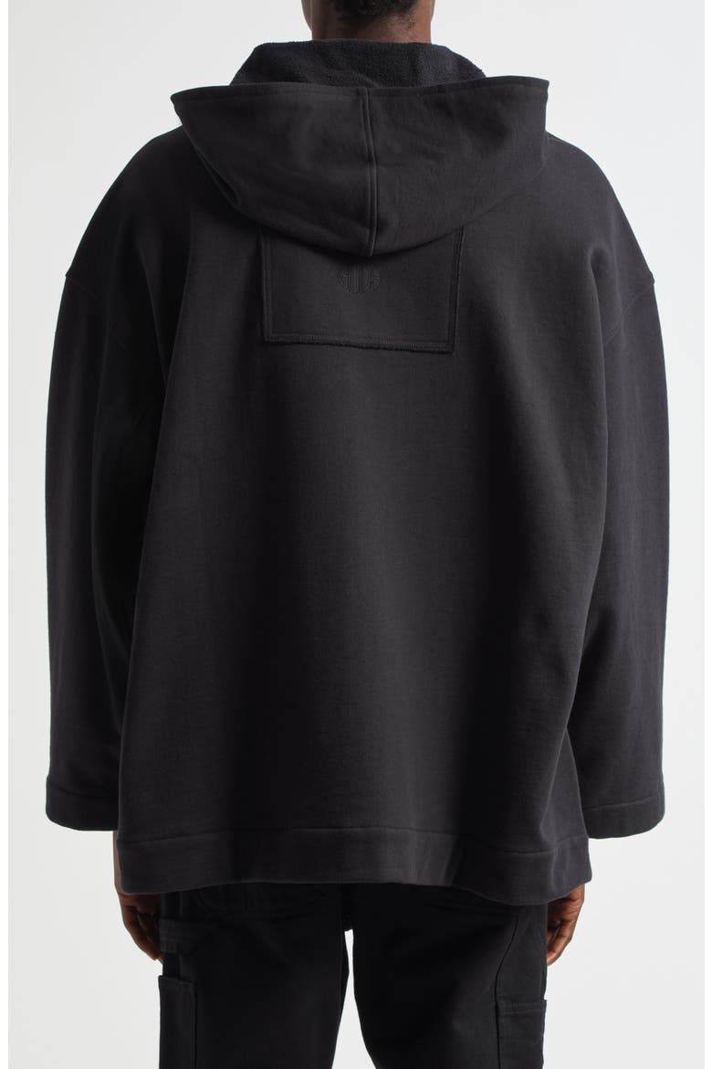 Sideline Cotton Zip-Up Hoodie, Alternate, color, BLACK