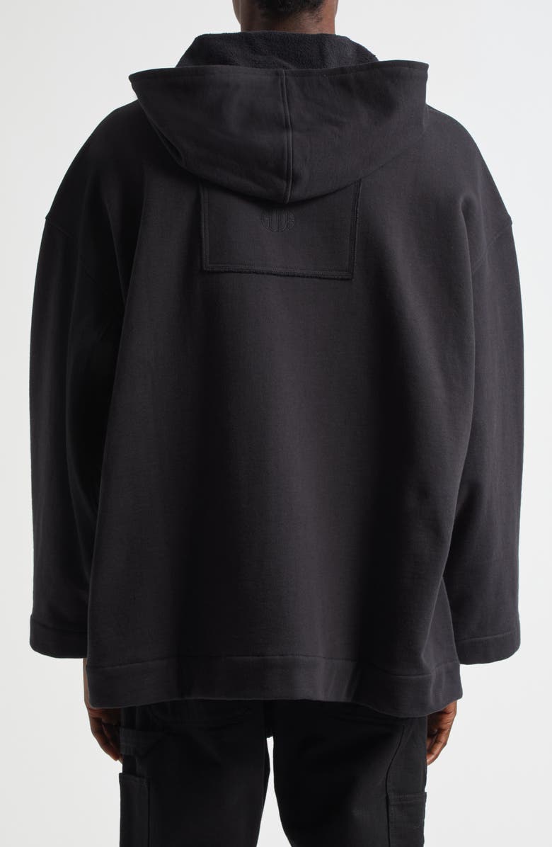 Bode Sideline Cotton Zip-Up Hoodie, Alternate, color, Black
