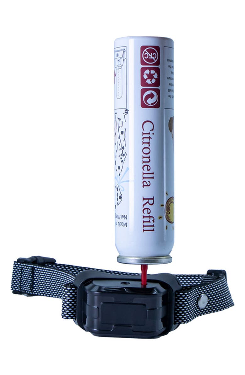 PET LIFE Bark-Myst 3-Level Sensitivity of Spray and Tone Anti-Bark Dog Collar, Alternate, color, Black