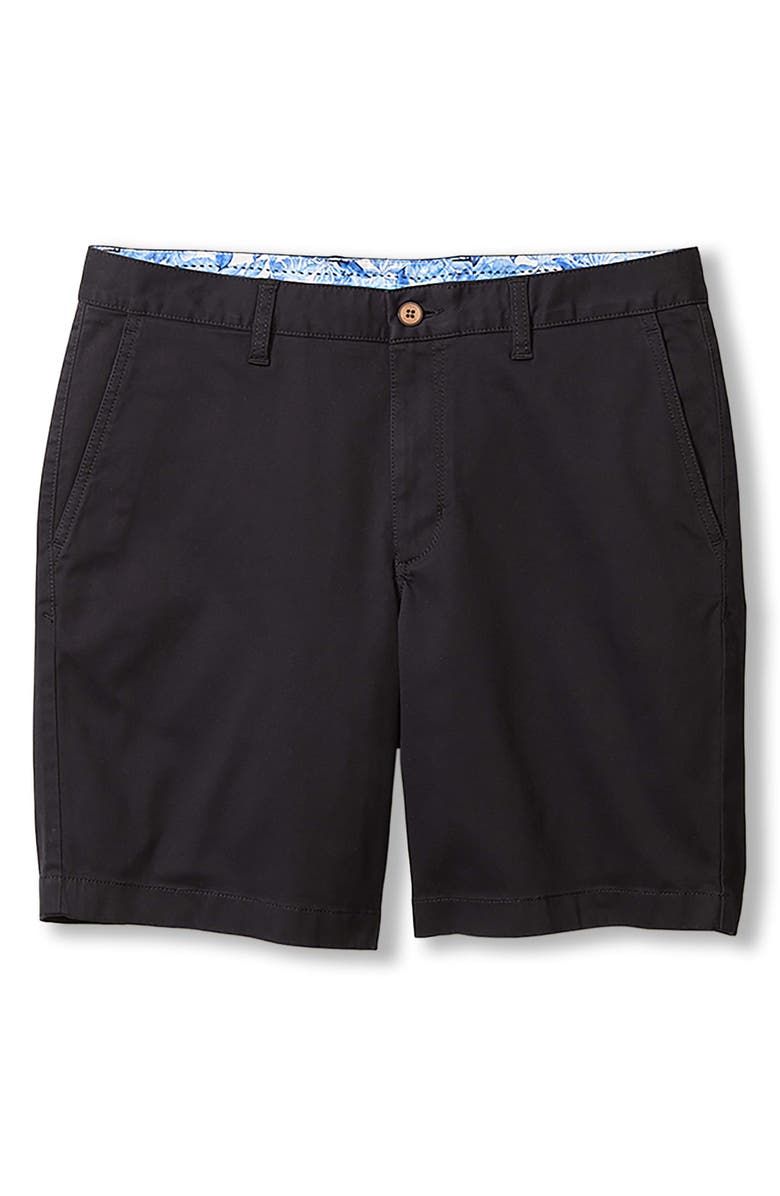 Tommy Bahama Boracay Chino Shorts, Alternate, color, Black