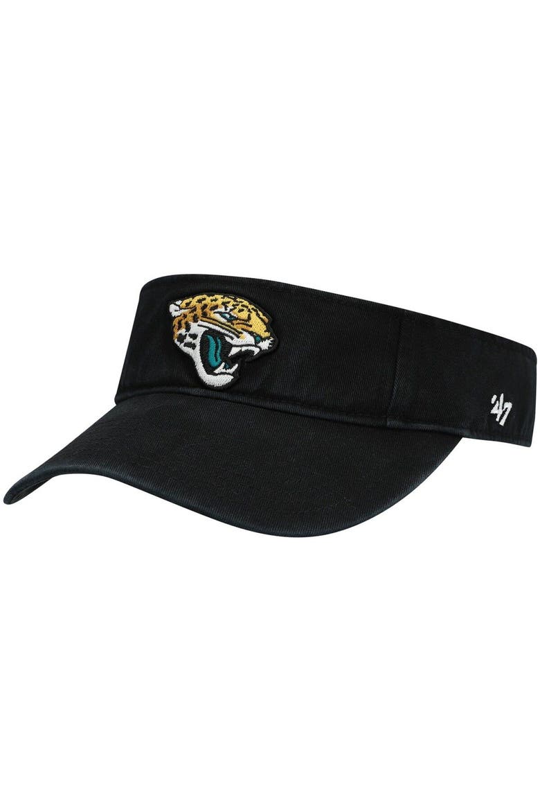 Men's '47 Black Jacksonville Jaguars Clean Up Visor, Main, color, Black