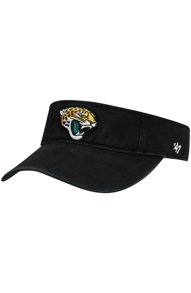 '47 Men's '47 Black Jacksonville Jaguars Clean Up Visor, Main, color, Black