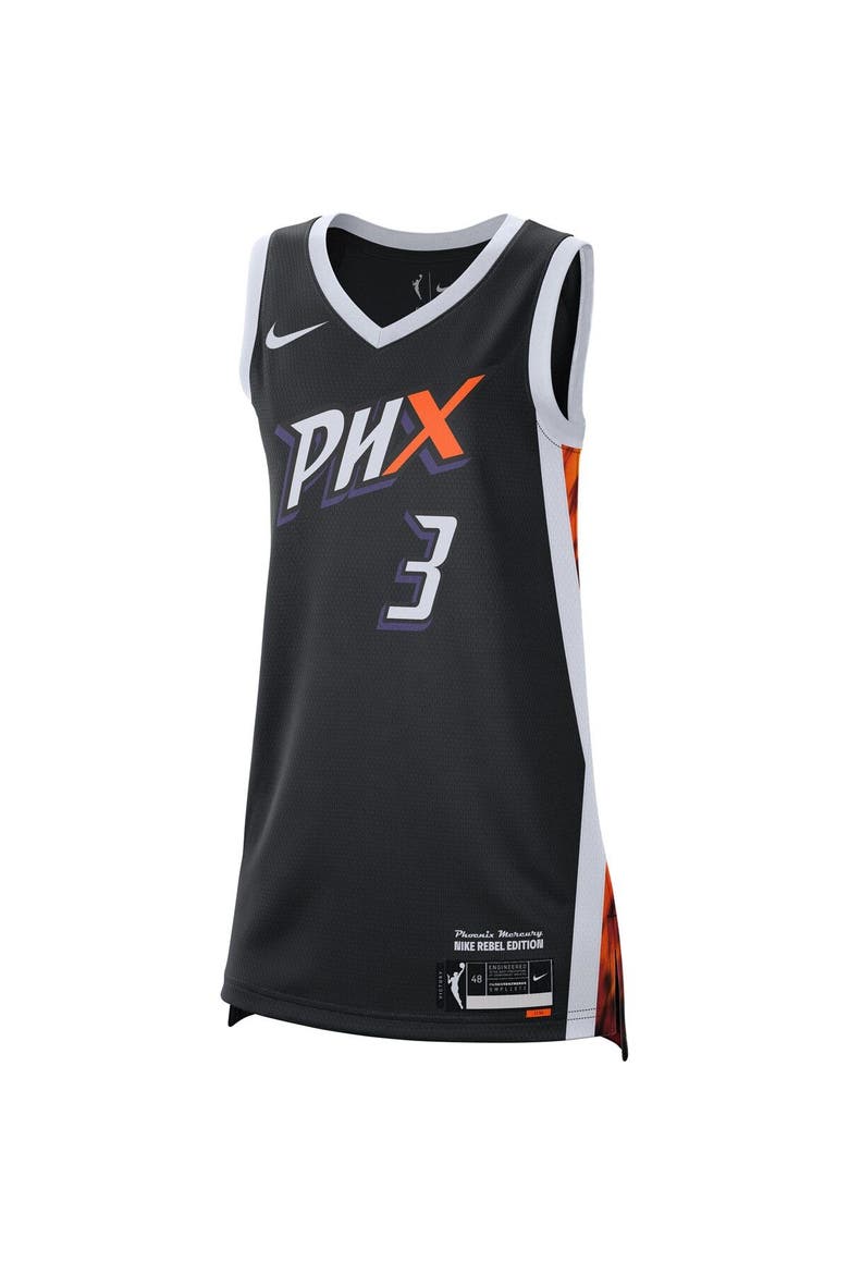 Unisex Nike Diana Taurasi Black Phoenix Mercury Rebel Edition Victory Player Jersey, Alternate, color, Black