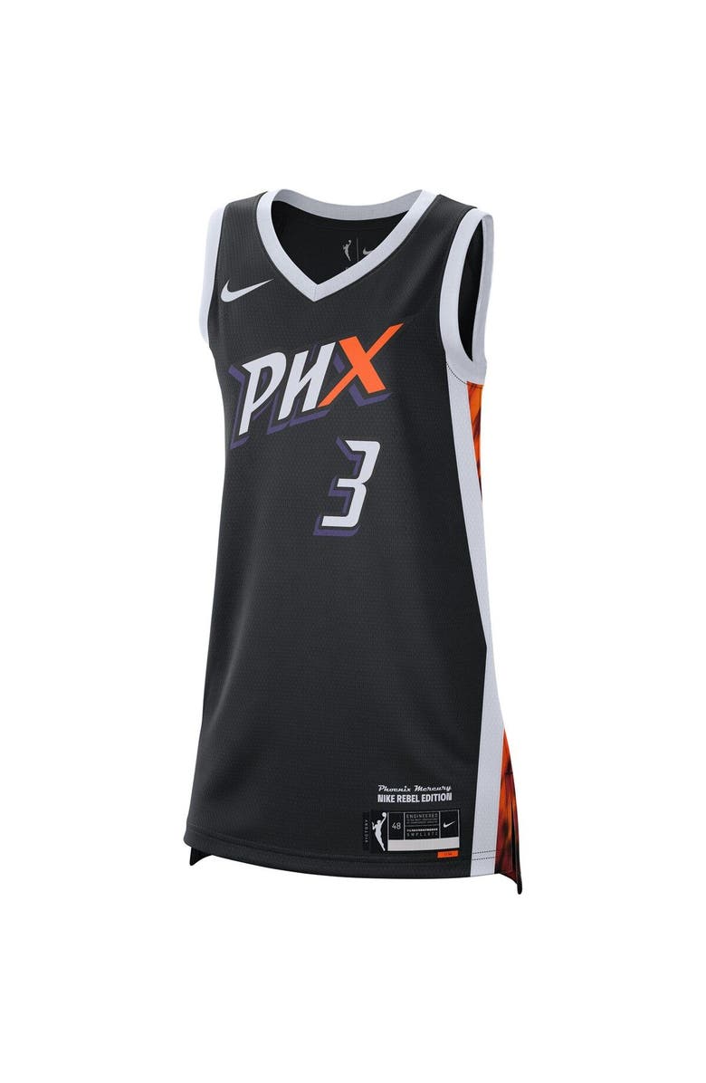 Nike Unisex Nike Diana Taurasi Black Phoenix Mercury Rebel Edition Victory Player Jersey, Alternate, color, Black
