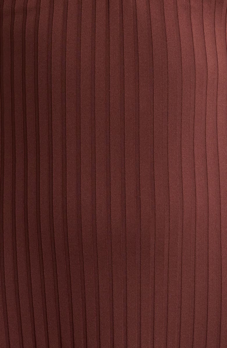 Sanctuary V-Wire Rib One-Piece Swimsuit, Alternate, color, Espresso