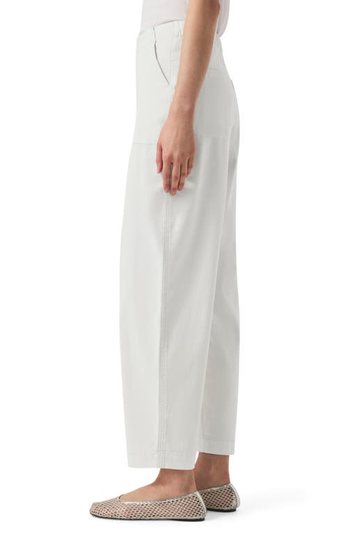 Splendid Gianna Drawstring Straight Leg Pants In White