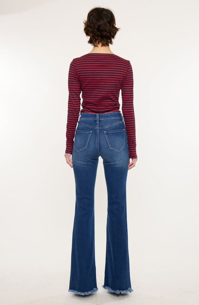 KanCan Ashton High Rise Flare Jeans, Alternate, color, Medium Wash