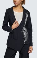 LUUKAA Ava Printed Linen Cotton Blended Jacket