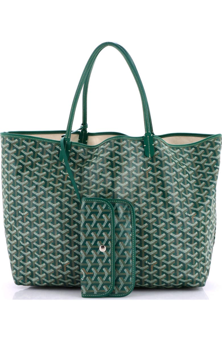 Pre-Owned Goyard Saint Louis Tote Claire Voie Coated Canvas GM, Alternate, color, Green