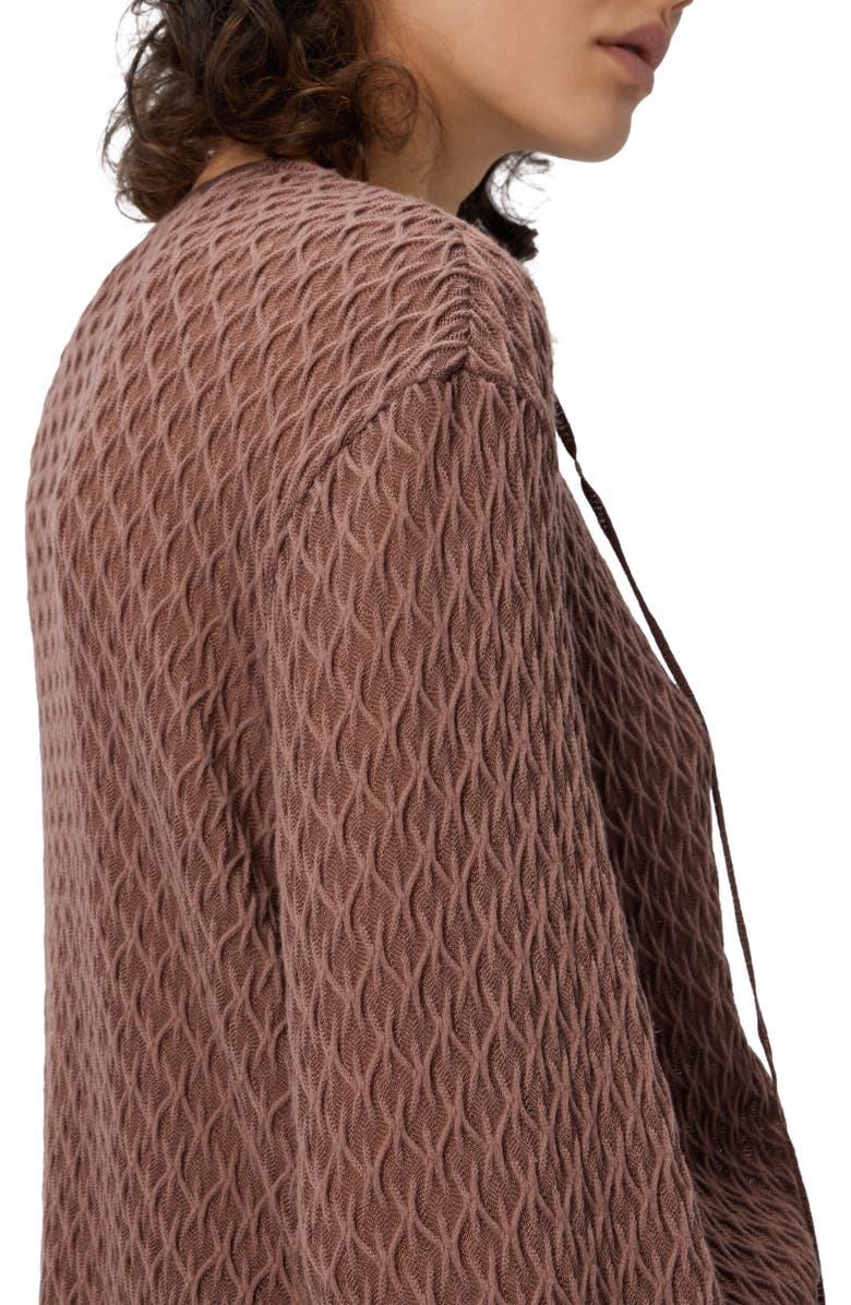 Missoni Crew Neck Blouse In Wool Blend, Alternate, color, Beige