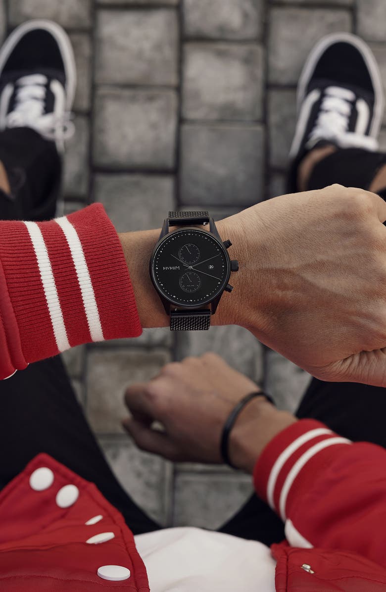 MVMT WATCHES MVMT Voyager Mesh Strap Watch, 42mm, Alternate, color, 