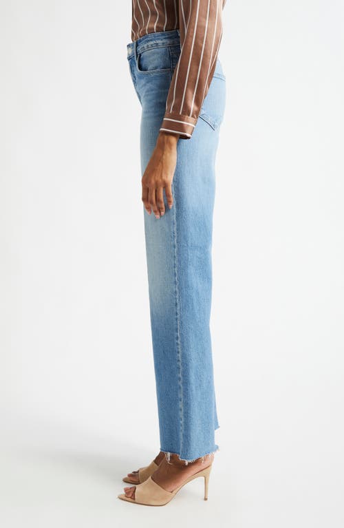 L'agence Scottie High Waist Wide Leg Jeans In Blue