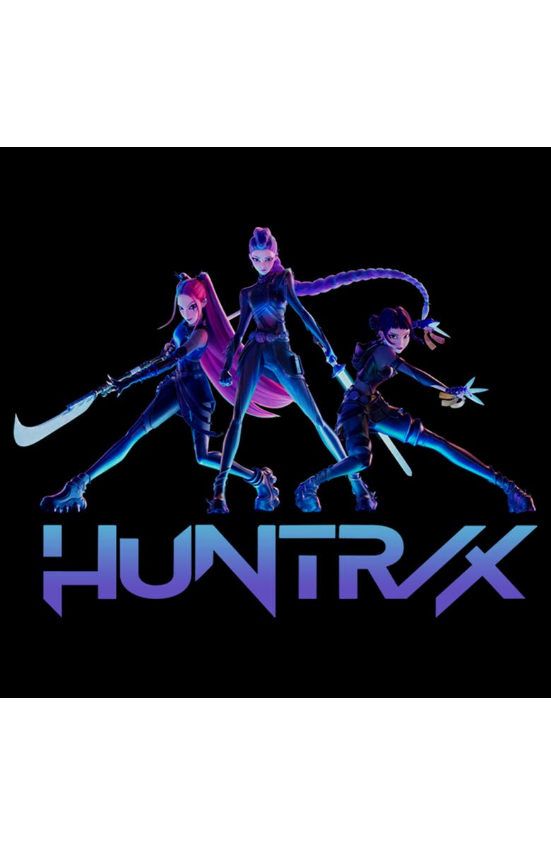 KPop Demon Hunters Boy's KPop Demon Hunters Huntrix Girls  Graphic T-Shirt, Alternate, color, Black