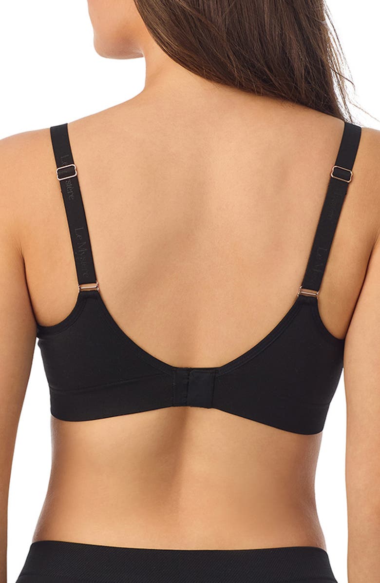 Le Mystère Seamless Comfort Bra, Alternate, color, Black