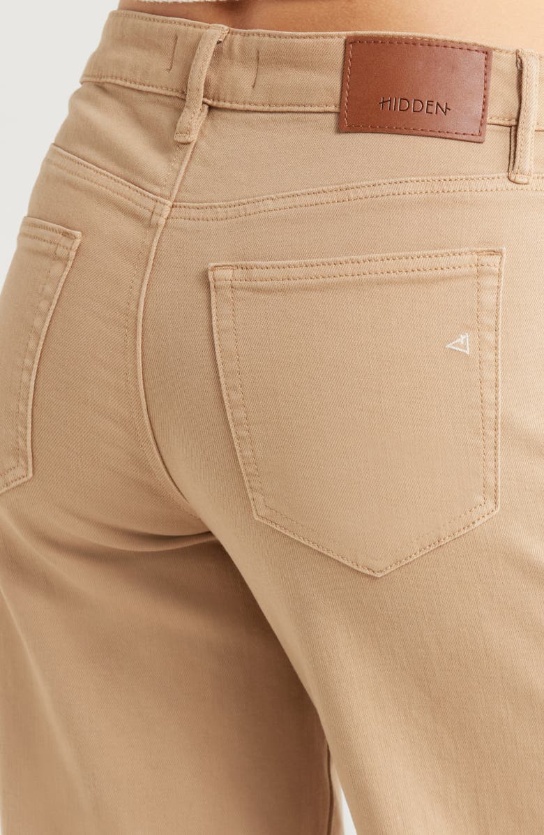 HIDDEN JEANS Wide Leg Dad Jeans, Alternate, color, Almond