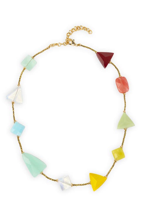 Colorblock Stone Necklace