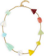 SAACHI Colorblock Stone Necklace
