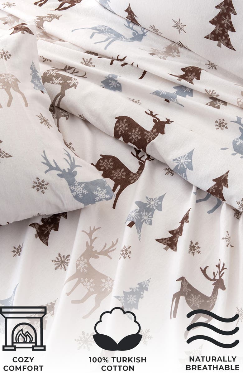 Woven & Weft Turkish Cotton Flannel Sheet Set, Alternate, color,