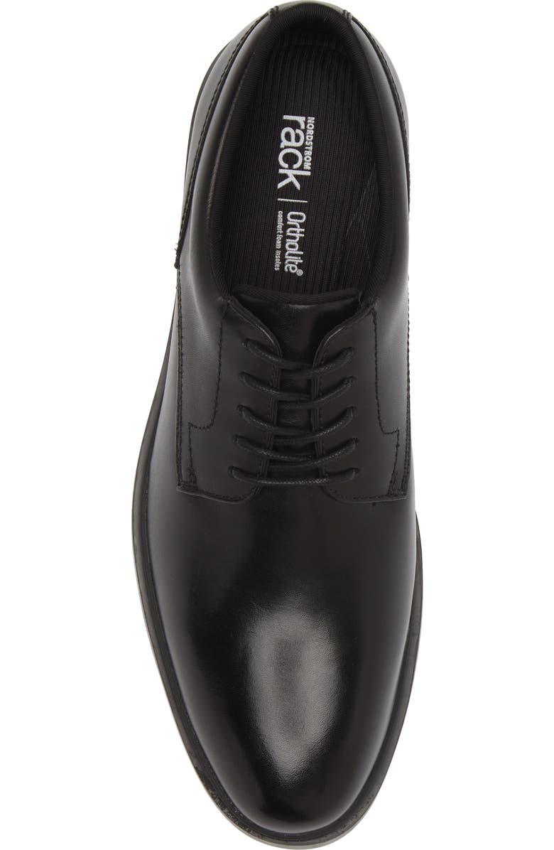 NORDSTROM RACK Charlie Comfort Plain Toe Derby, Alternate, color, Black