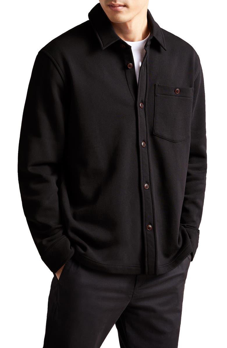 Ted Baker London Bromlee Cotton Overshirt, Main, color, 