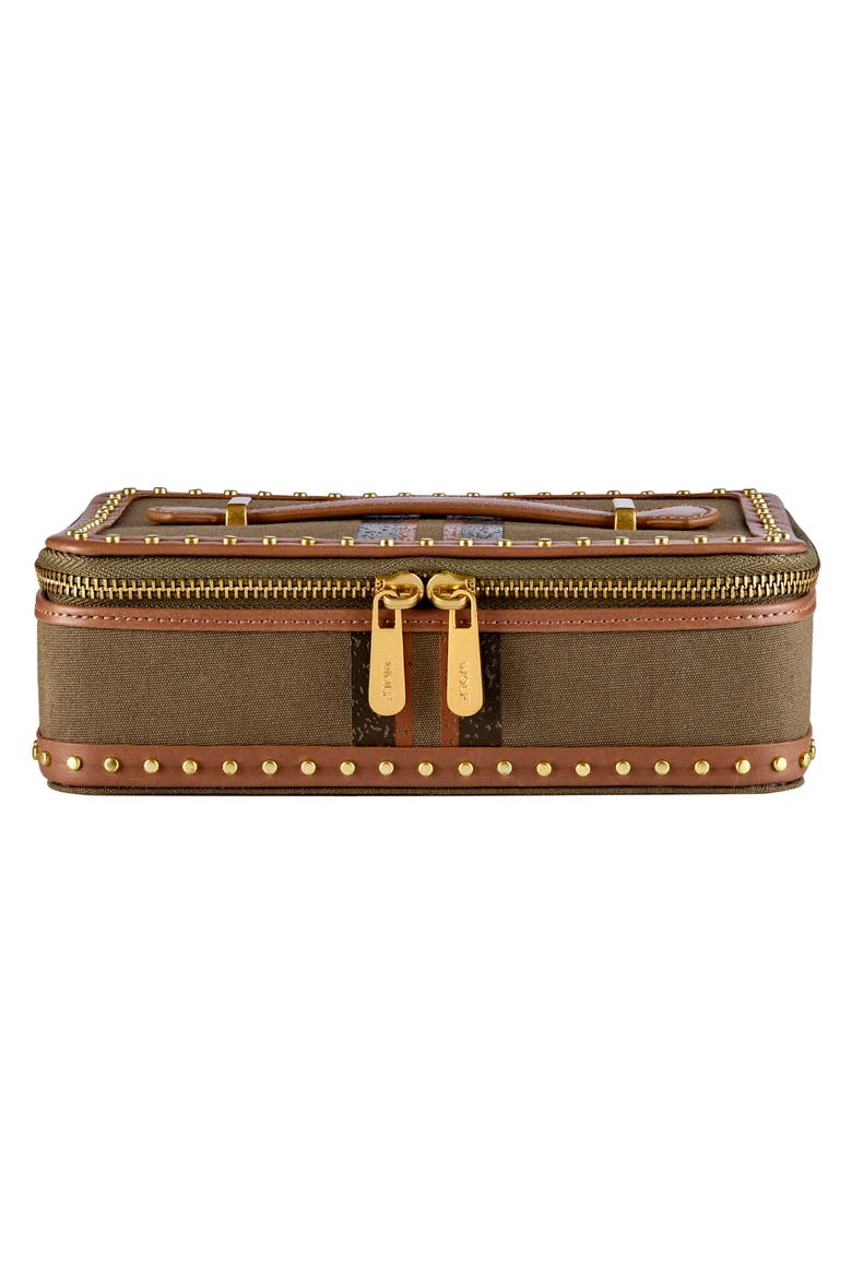 Ida Travel Zip Jewelry Case, Main, color, Khaki