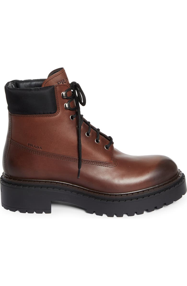 Prada Combat Boot, Alternate, color,
