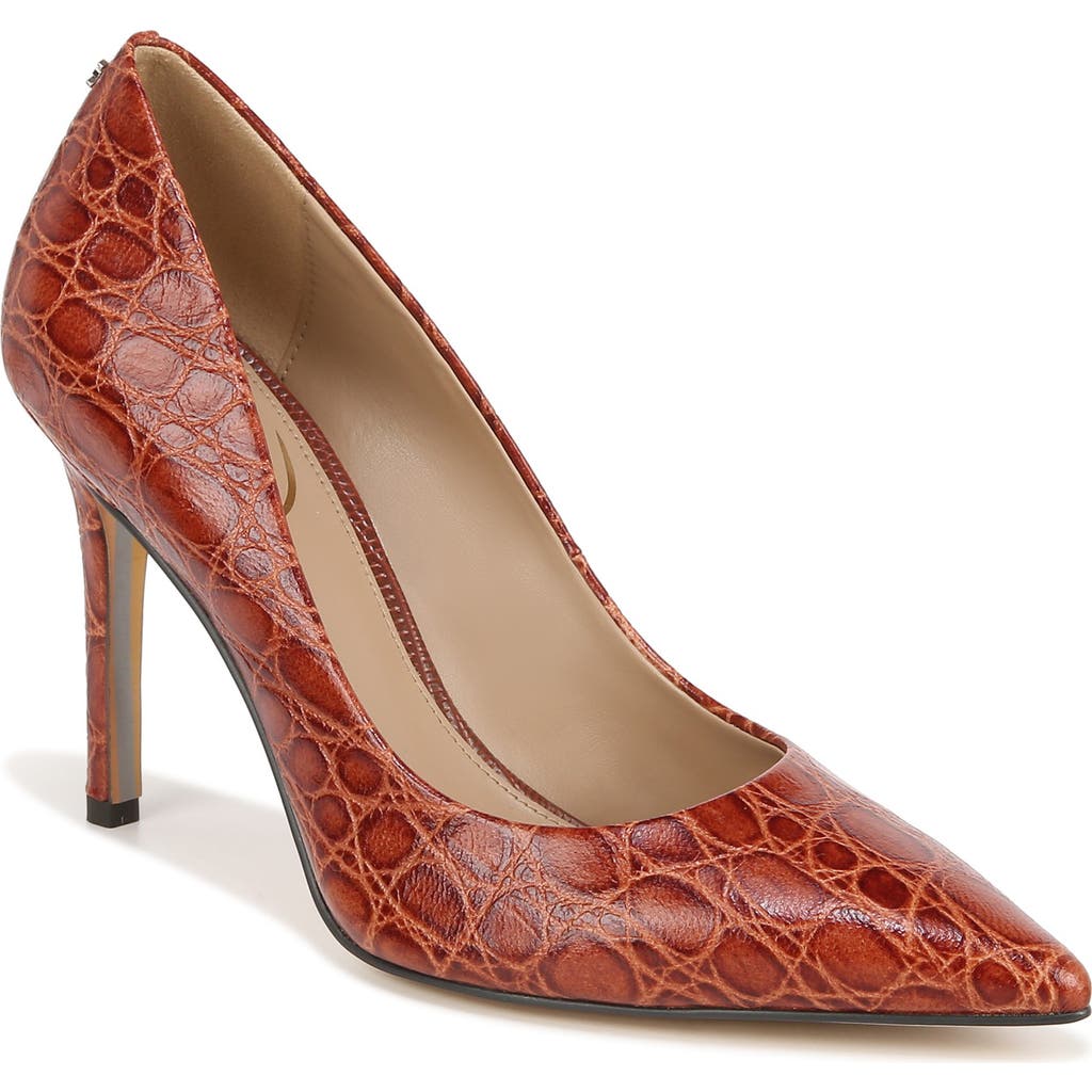 Sam Edelman Hazel Pointed Toe Pump In Brown